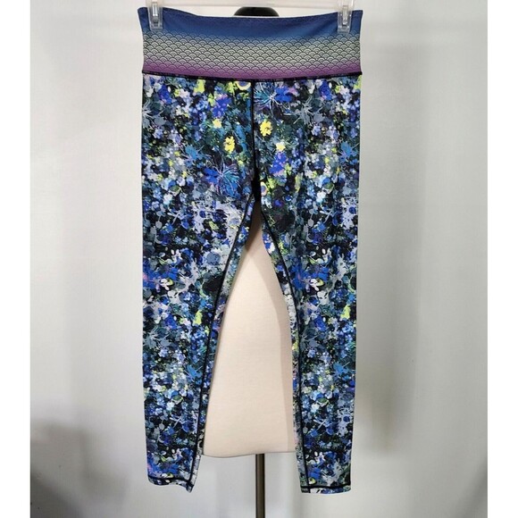 Nanette Lepore Floral Ankle Leggings Womens Large Comfy Soft Stretch Activewear - Picture 2 of 13